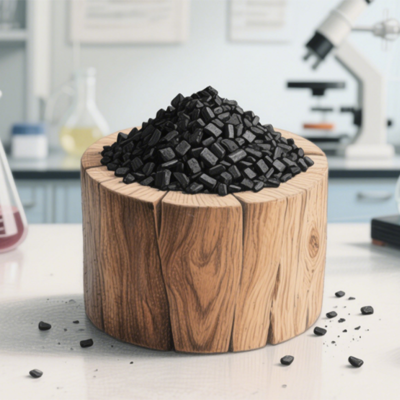 Деревянный активированный уголь